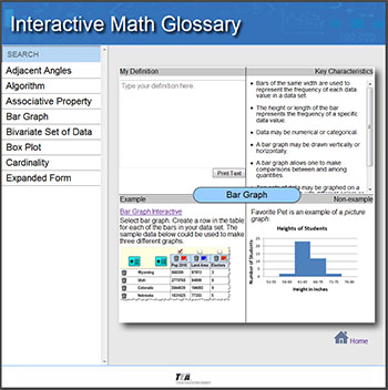 interactive math glossary