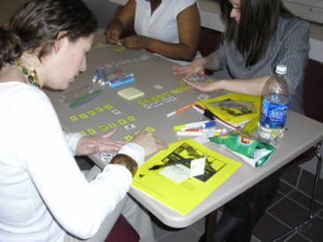 Participants Completing Vowel-Matching Activity